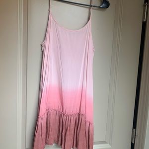 pink ombré dress